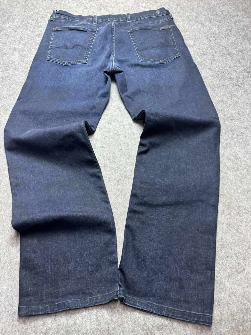 7 For All Mankind Austyn Jeans Mens 38x30 Blue Medium Wash Relaxed Straight - Picture 13 of 14